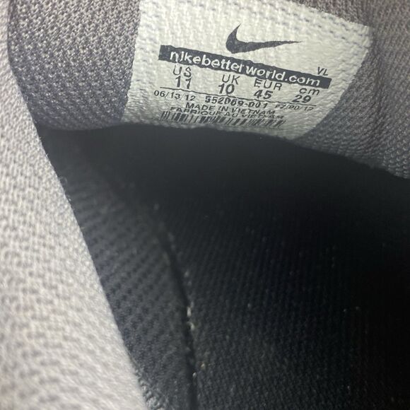 Nike Heritage Golf Shoes Sneakers Mens 11 Black Leather Logo Lace Up Athletic - Picture 10 of 10